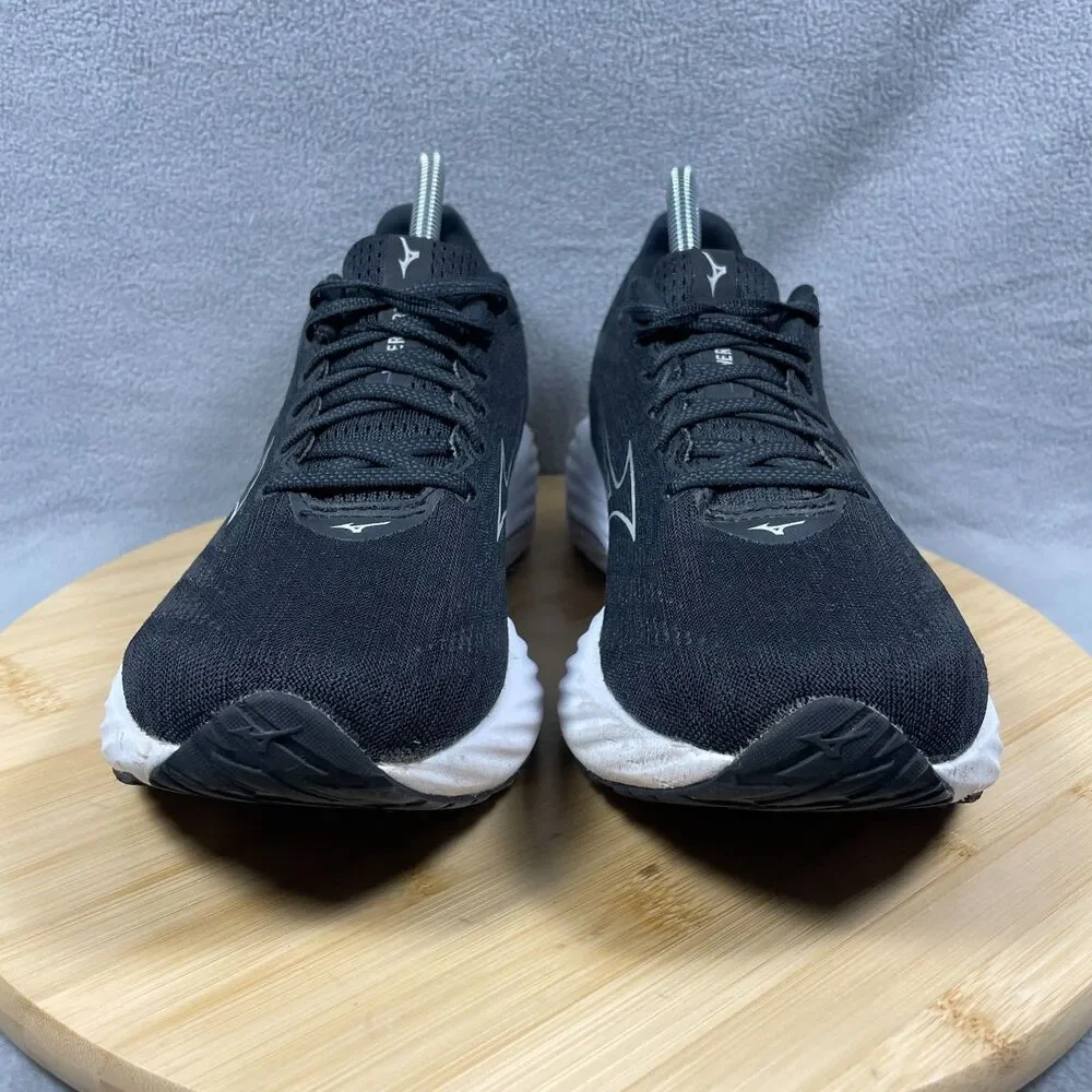 Mizuno Wave Rider 28 Womens Size 9 Black Running Shoes Athletic Sneakers